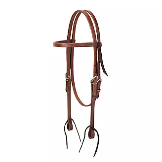 Weaver Leather Turq Cross Browband Headstall MdOil