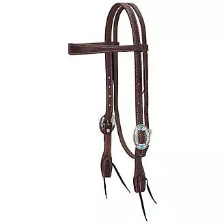 Weaver Working Tack Feathers Slim Brow Headstall