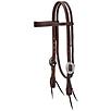Weaver Working Tack Feathers Slim Brow Headstall