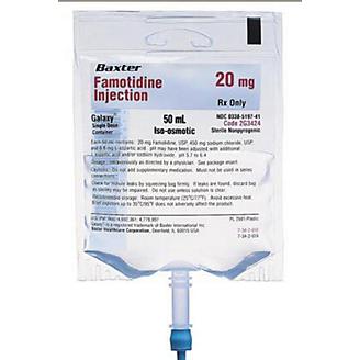 Famotidine Injection 20 mg/50 ml Bag