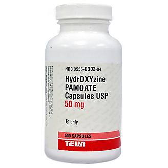 Hydroxyzine Pamoate 50mg Capsule 500 Count