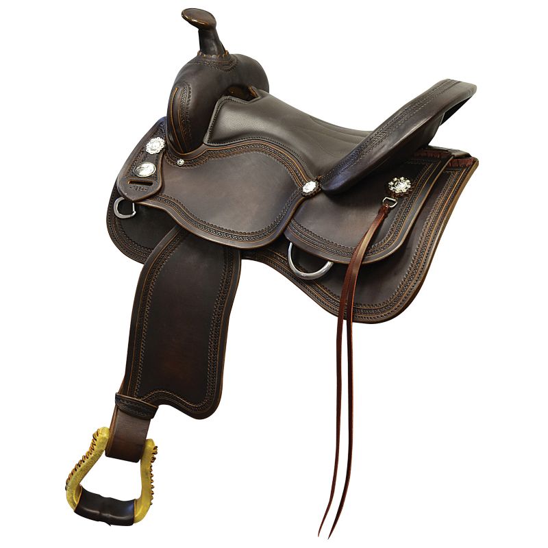 Fabtron Sonoma Border Tooled Trail Saddle 15in