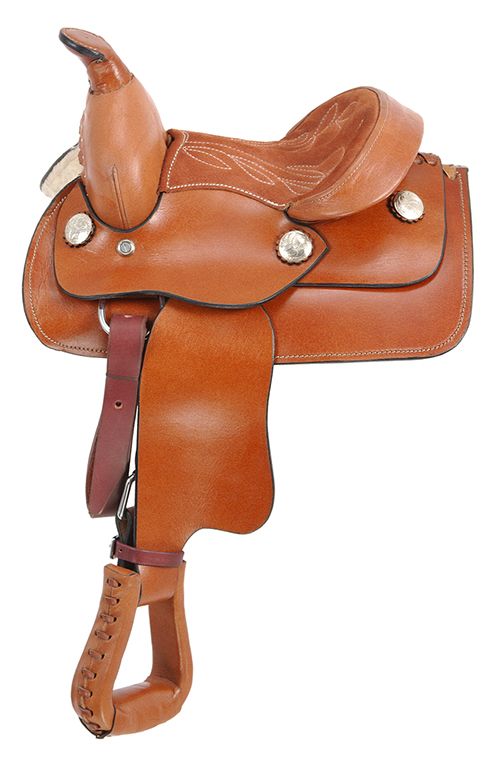 KS855-72-0 King Series Miniature Smooth Western Saddle sku KS855-72-0