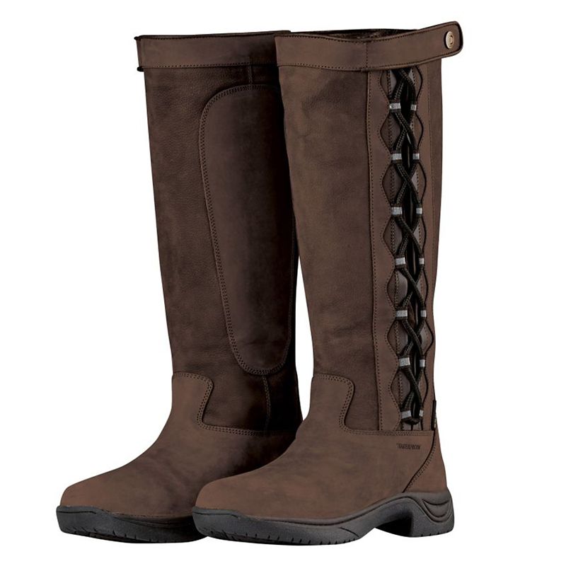 Dublin Ladies Pinnacle Boots II 7.5 Chocolate -  Weatherbeeta USA Inc., 817573