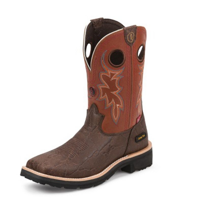 mens tony lama square toe boots
