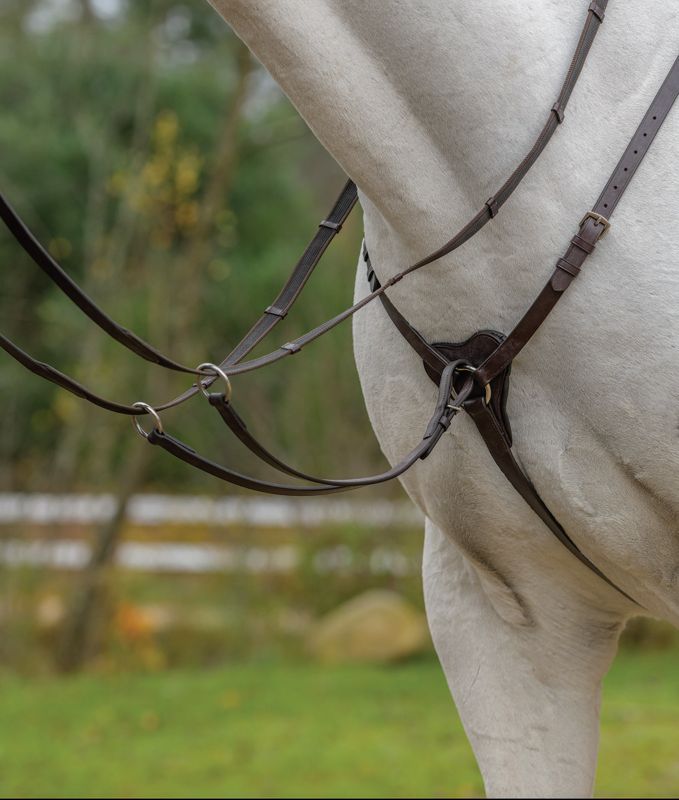 50028HAVANAPONY Shires Avignon 3 Point Breastplate Pony Havana sku 50028HAVANAPONY