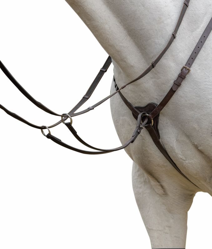 50028BLKFULL Shires Avignon 3 Point Breastplate Full Black sku 50028BLKFULL