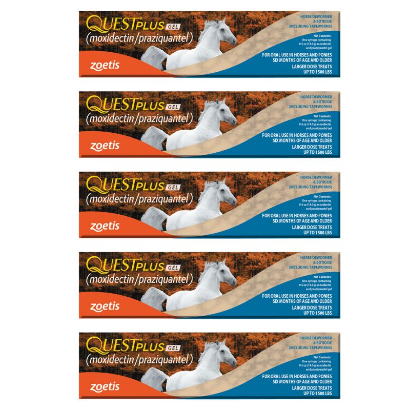 Quest Plus Wormer (moxidectin/praziquantel) 5-Pack