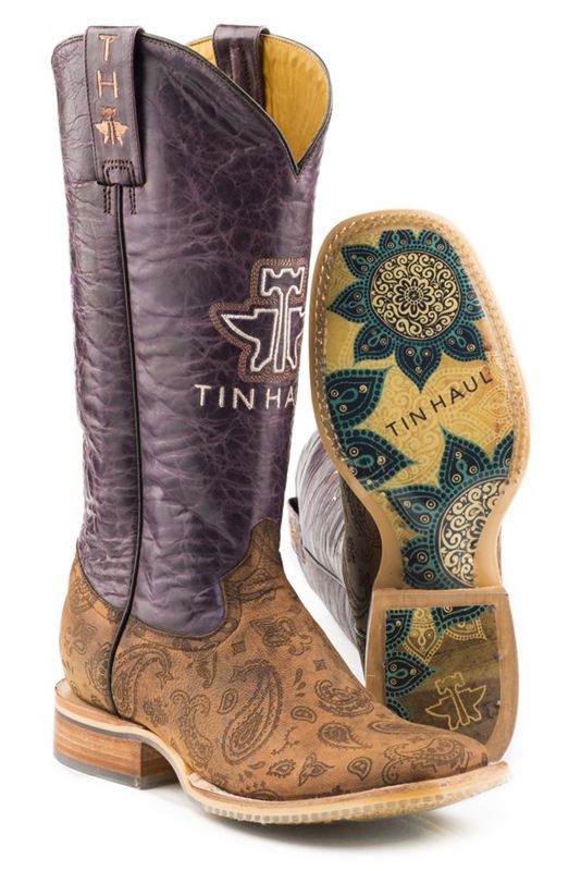 paisley rain boots