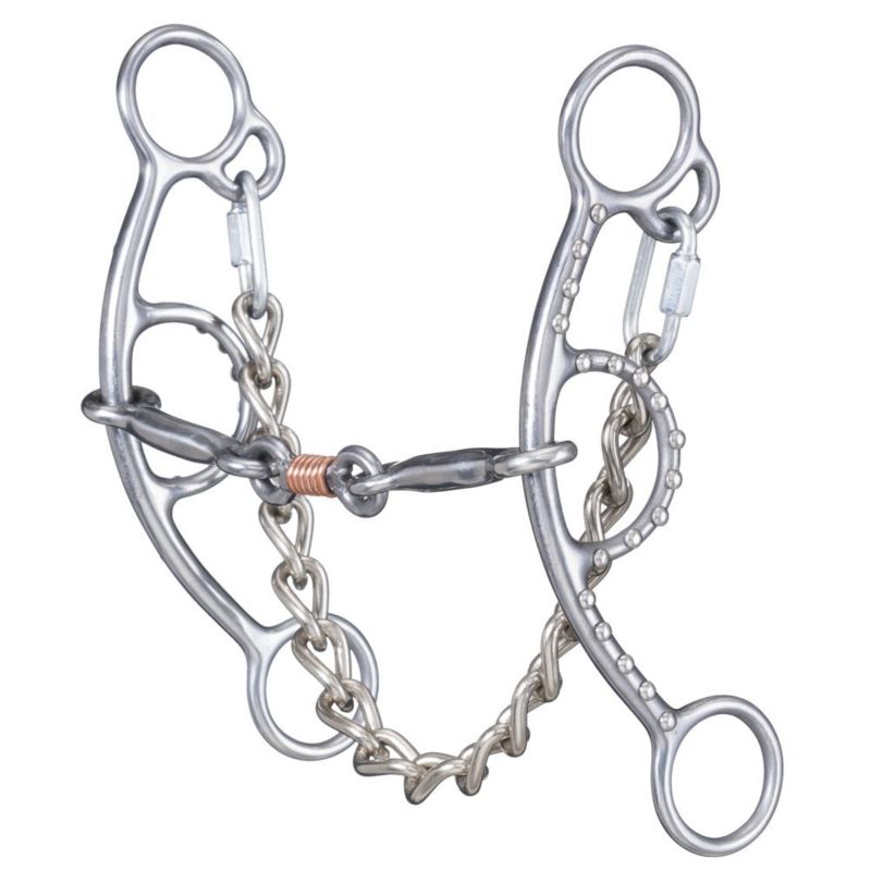 Tough1 SI 3 Piece Short Shank Gag Snaffle Bit