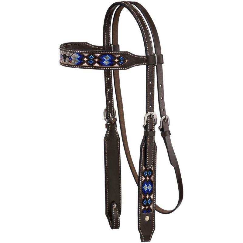 Tough1 Beaded Longhorn Browband Headstall