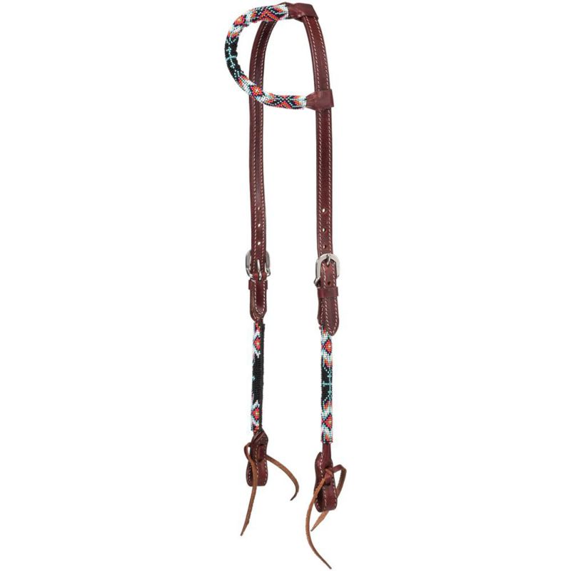 Tough1 Beaded Cross Browband Headstall