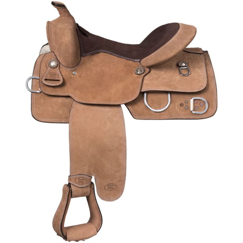 Tough1 Roughout Training Saddle 15in Roughout