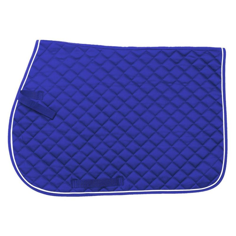 EquiRoyal Square Quilted English Saddle Pad Royal