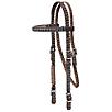 Tough1 Braided Brow Headstall w/Crystals