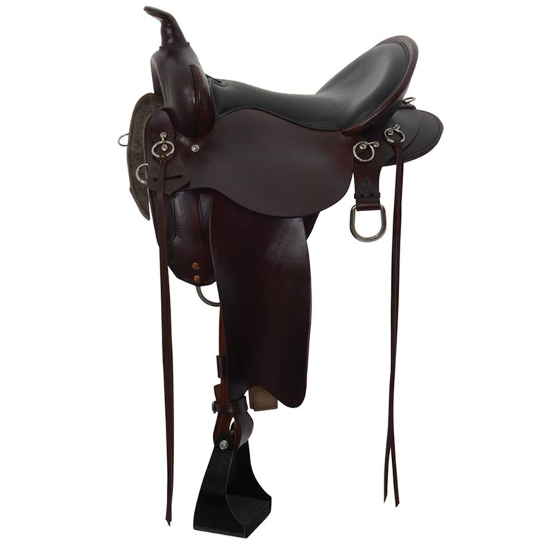 High Horse Little River Wide Trail Saddle 15in Blk