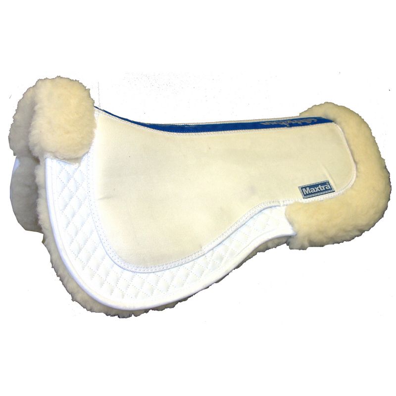 159330W Maxtra Extreme Shimmable Wool Half Pad MD White sku 159330W