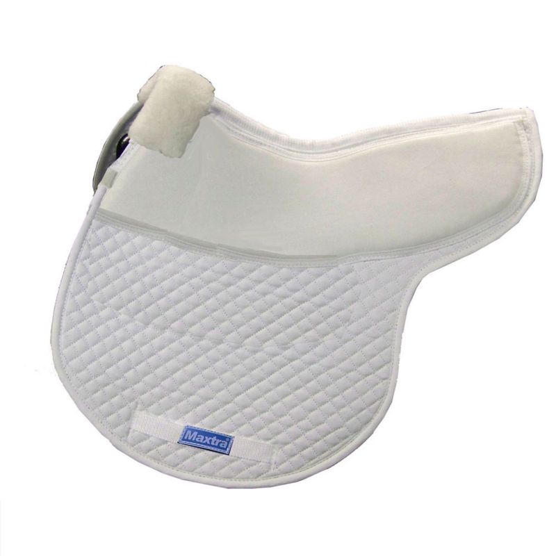 Maxtra Comfort Plus Contour Saddle Pad White