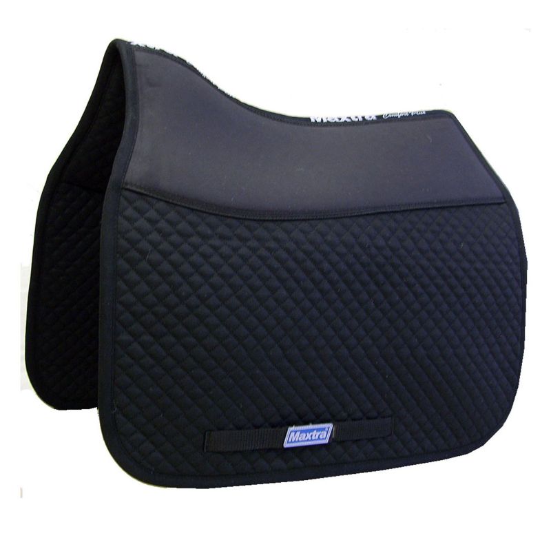 159310B Maxtra Dressage Saddle Pad Black sku 159310B