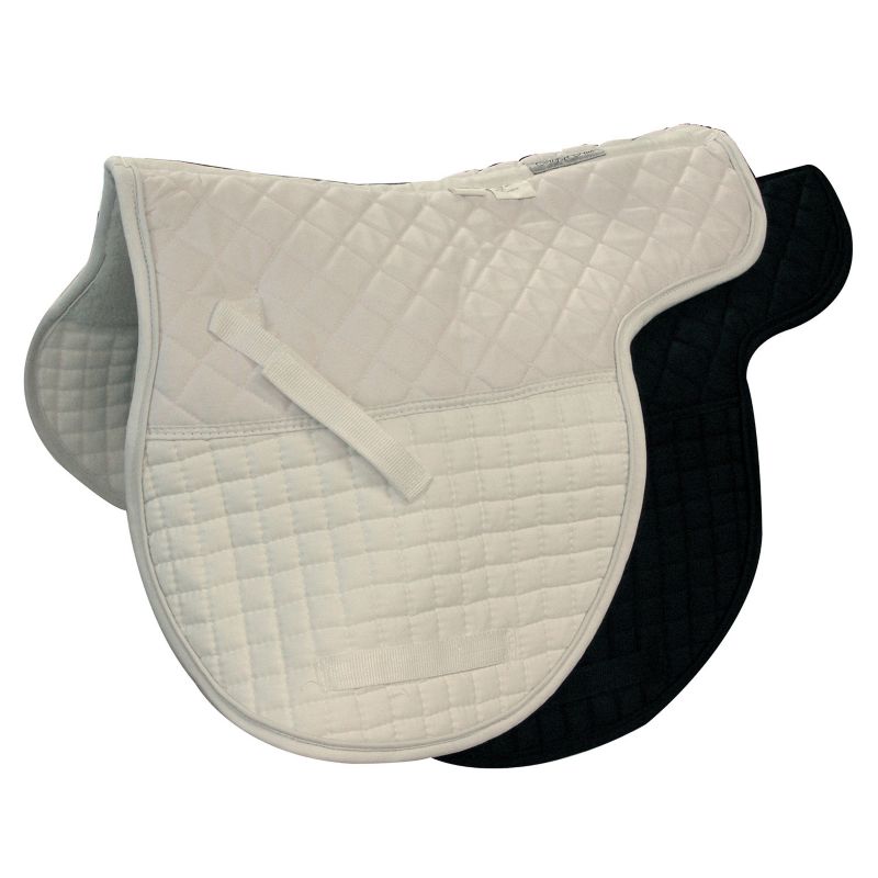 Intrepid Shaped Double Back Saddle Pad White