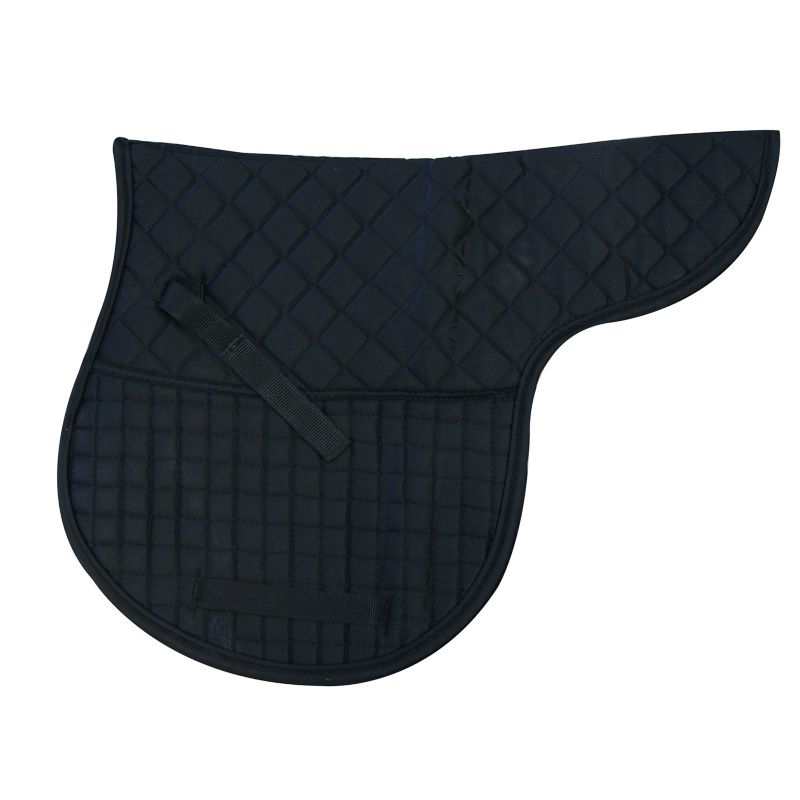 Intrepid Shaped Double Back Saddle Pad Black