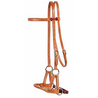 Professionals Choice Round Leather Nose Side Pull
