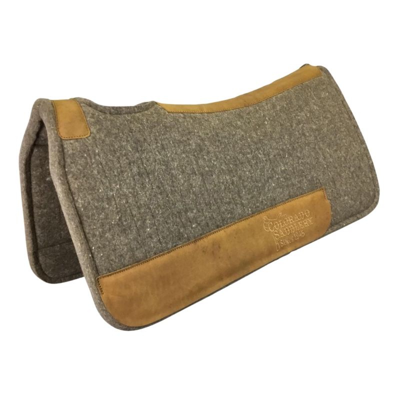 19-214 Colorado Saddlery Pressed Wool Contour Pad Cho/Brn sku 19-214