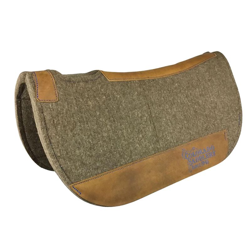 19-219 Colorado Saddlery Pressed Wool Round Contour Pad B sku 19-219