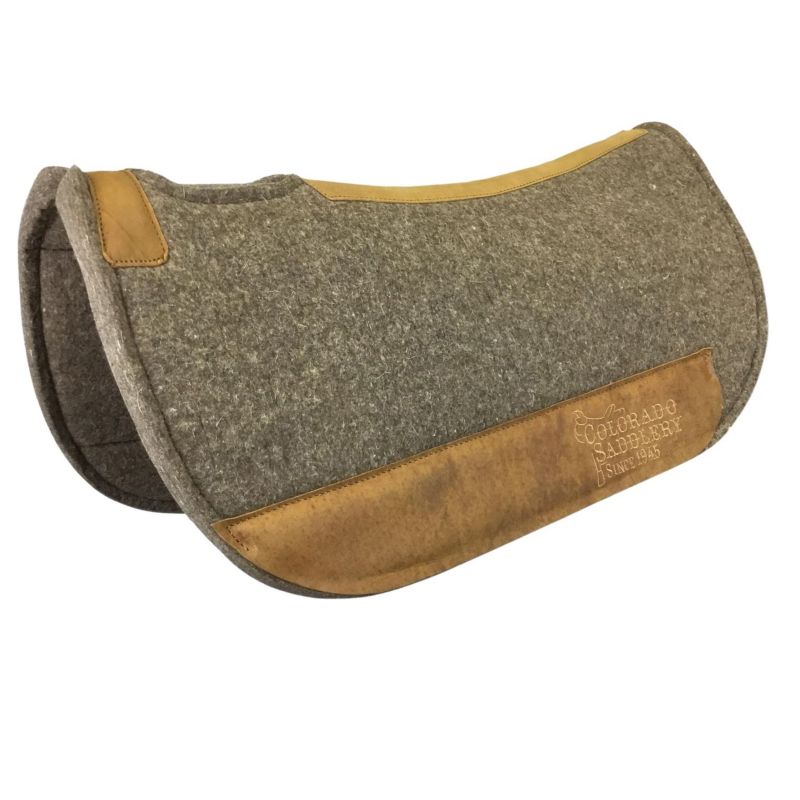 19-218 Colorado Saddlery Pressed Wool Round Contour Pad B sku 19-218