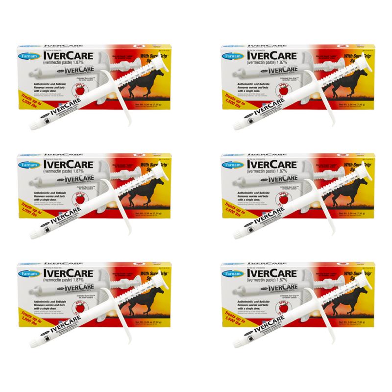 IverCare 1.87% Ivermectin Paste Wormer 6-Pack