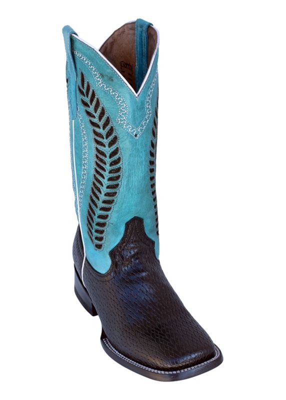 womens black square toe cowboy boots