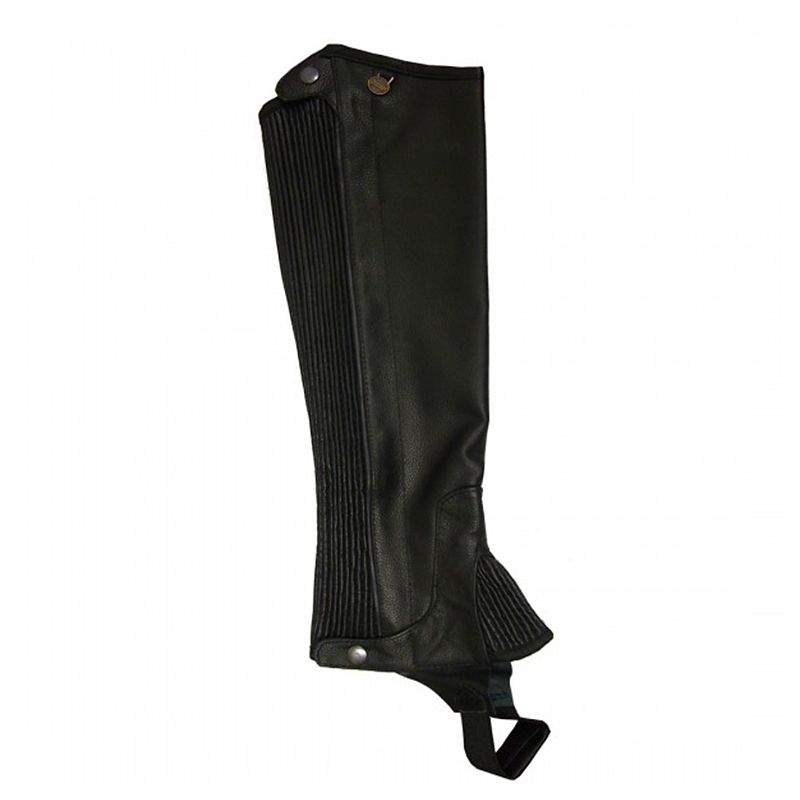 Symantec Stretch Grainé Halbchaps – Aus PU-Lederoptik, Mit Stretch-Futter, Größe XXS