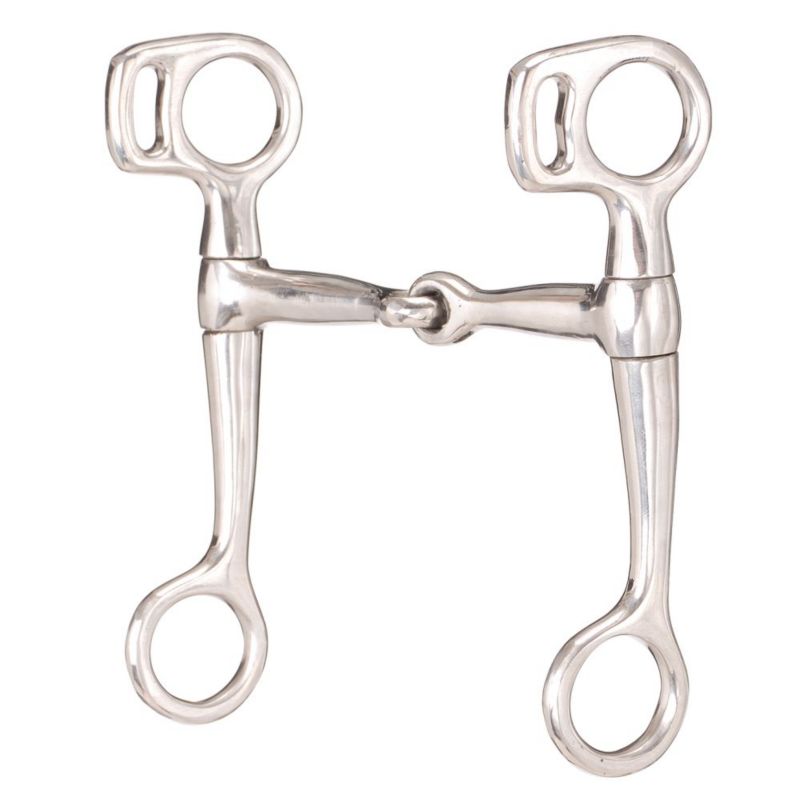 25523-0-0 Tough1 Miniature Stainless Steel Snaffle Bit 3.5 sku 25523-0-0