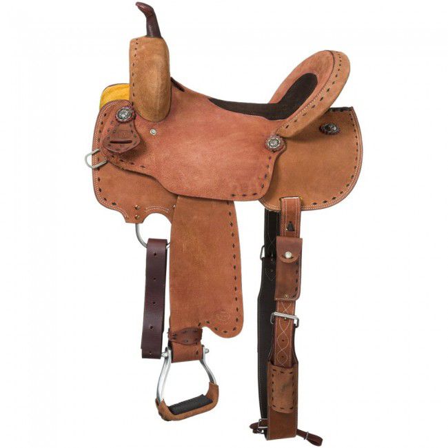 Royal King Branson Rough Out Barrel Saddle 14in