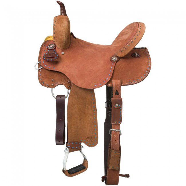 Royal King Medina Buckstitch Barrel Saddle 14in