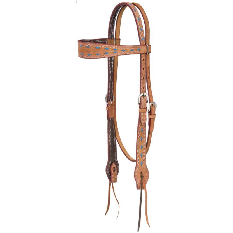 Royal King Medina Buckstitch Browband Headstall