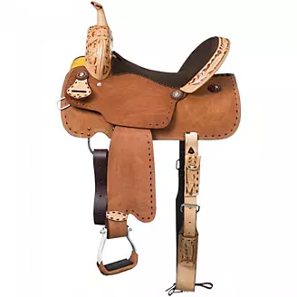 Royal King Reno Buck Stitch Barrel Saddle