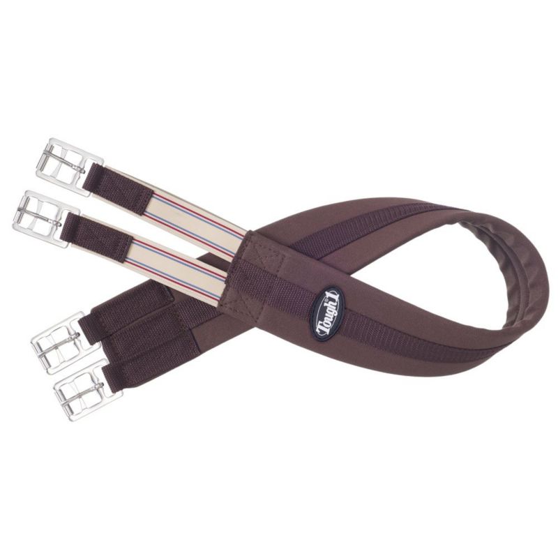 EquiRoyal Padded Cotton English Girth 40 Brown