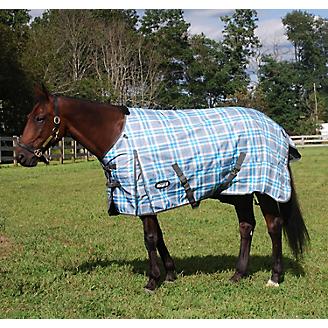 Green Horse Winter Turnout Blanket 1200D-200 Grams Polyfill 69" to 84" 