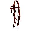 Cowboy Tack 5/8in Tied Front Browband Headstall