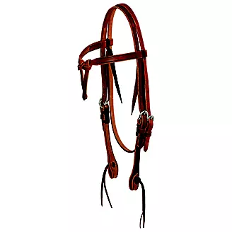 Cowboy Tack 5/8in Tied Front Browband Headstall