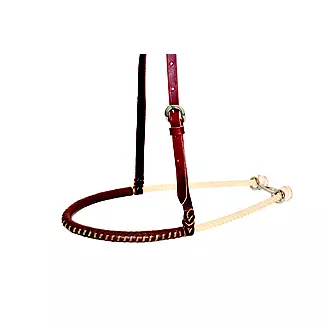 Cowboy Tack 3/4in Rope Noseband w/Leather Cover