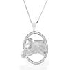 Kelly Herd Oval Halter Horsehead Necklace