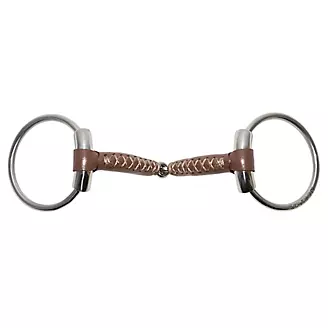 Metalab Leather Loose Ring Snaffle Bit 20mm