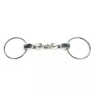 Metalab Twisted Mouthpiece Loose Ring Snaffle Bit