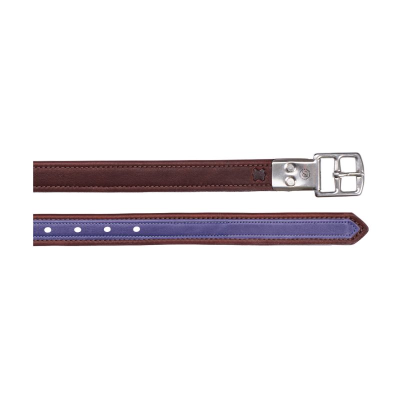 Bates Victrix Havana Stirrup Leathers 54 Violet