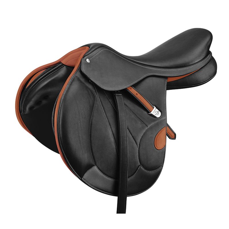 BVCXXXXXXXSBL43 Bates Victrix Black CAIR Jump Saddle 17 Spice sku BVCXXXXXXXSBL43