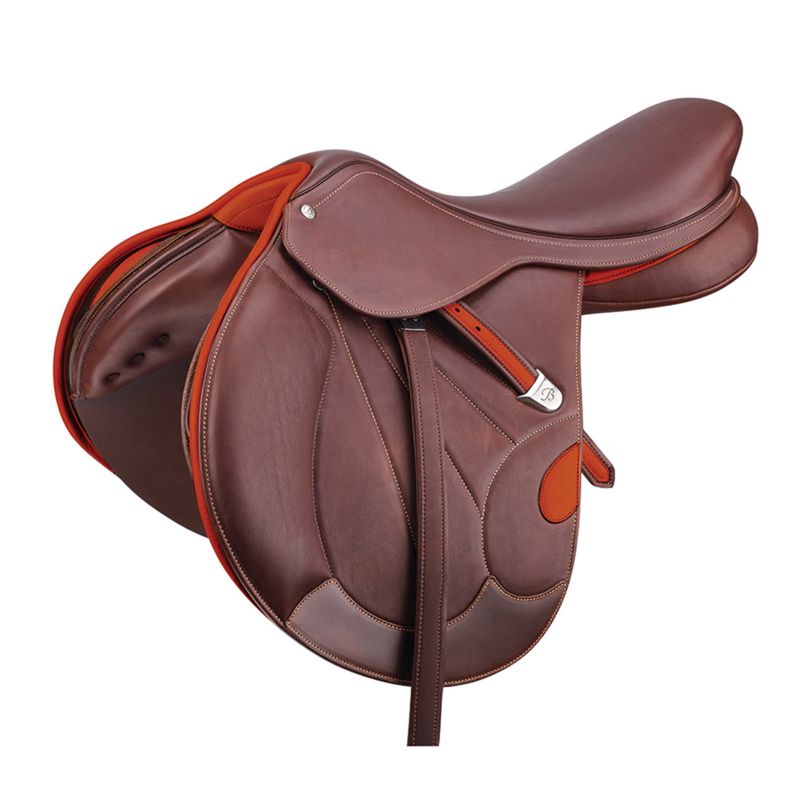 Bates Victrix Havana CAIR Jump Saddle 16.5 Orange