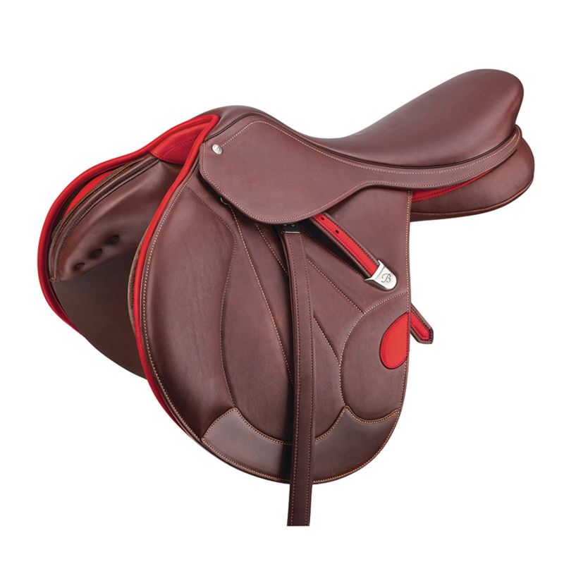 Bates Victrix Havana CAIR Jump Saddle 16.5 Red