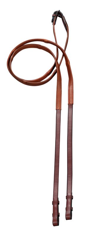 RN-040SBR Arc de Triomphe Calfskin Reins Stud Ends Reg Brown sku RN-040SBR